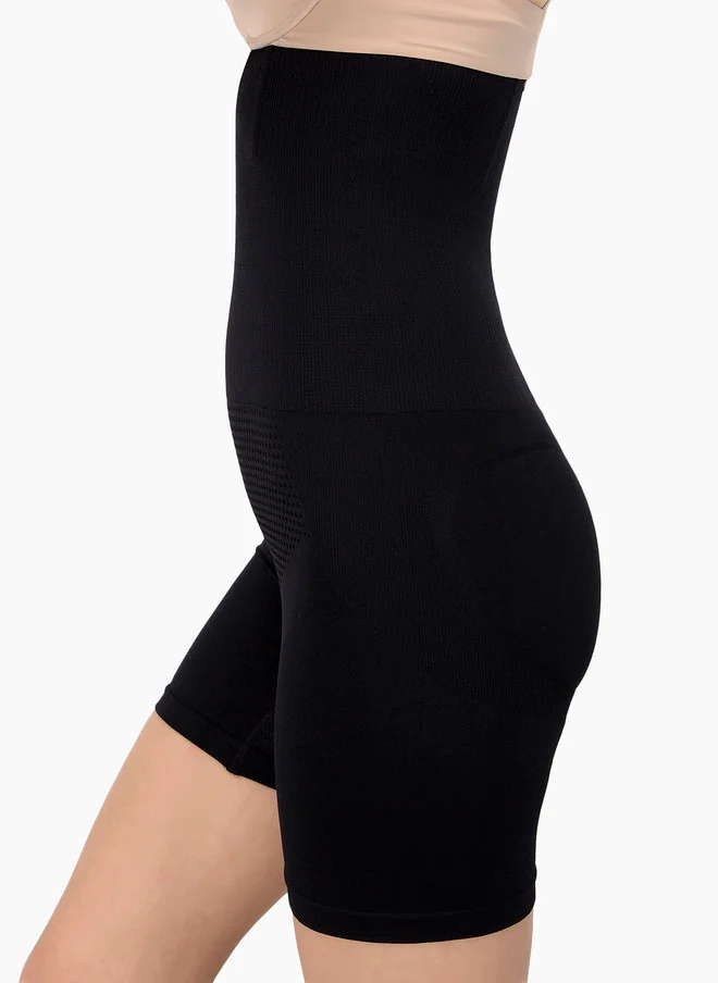 Laceandme Laceandme Women Black Solid Tummy & Thigh Shaper